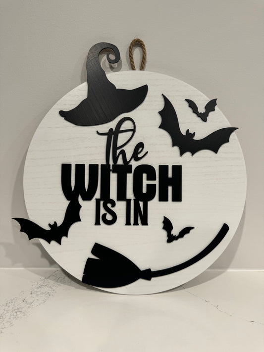 18” Witch Is In Door/Wall Hanger