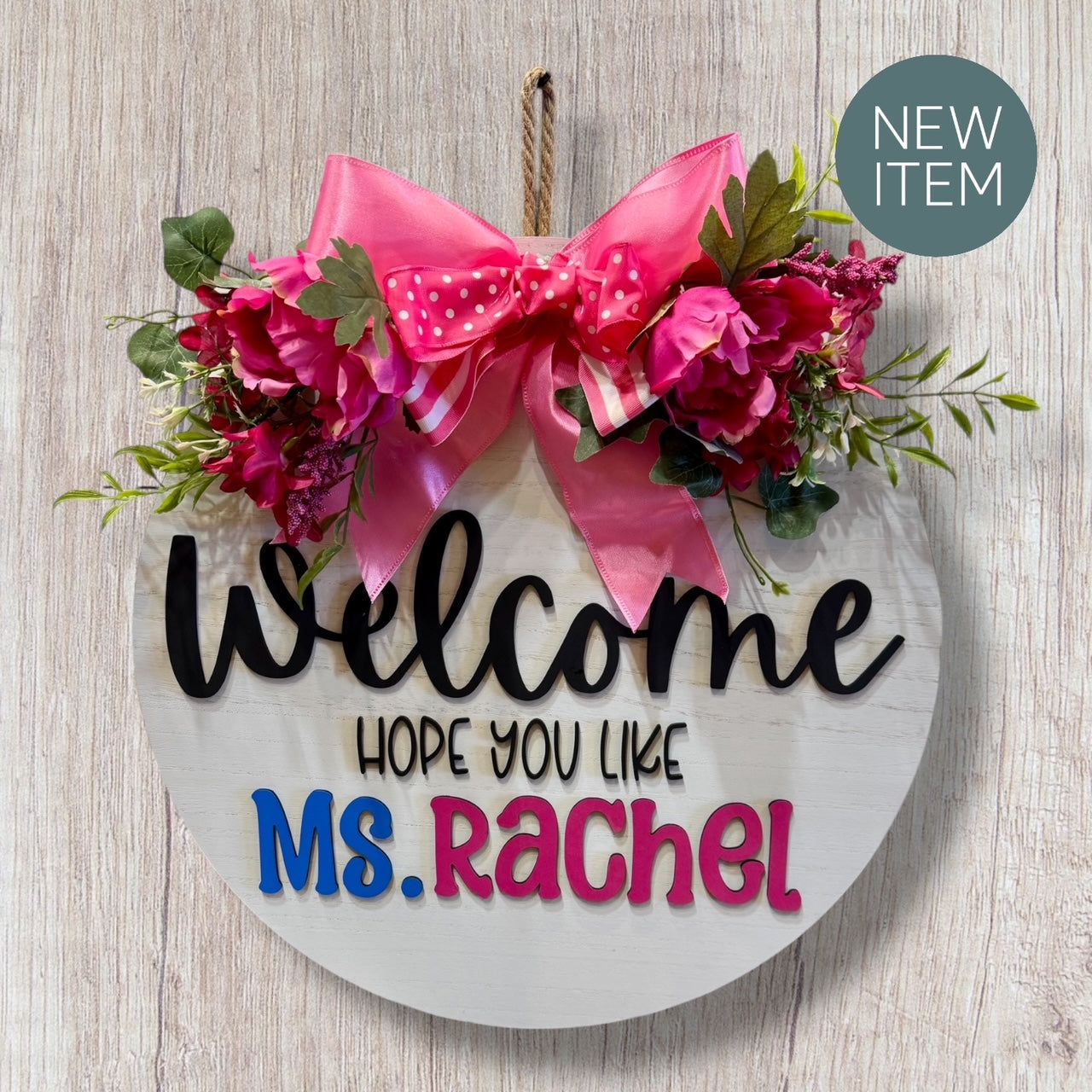 18" Ms. Rachel Front Door/Wall Hanger